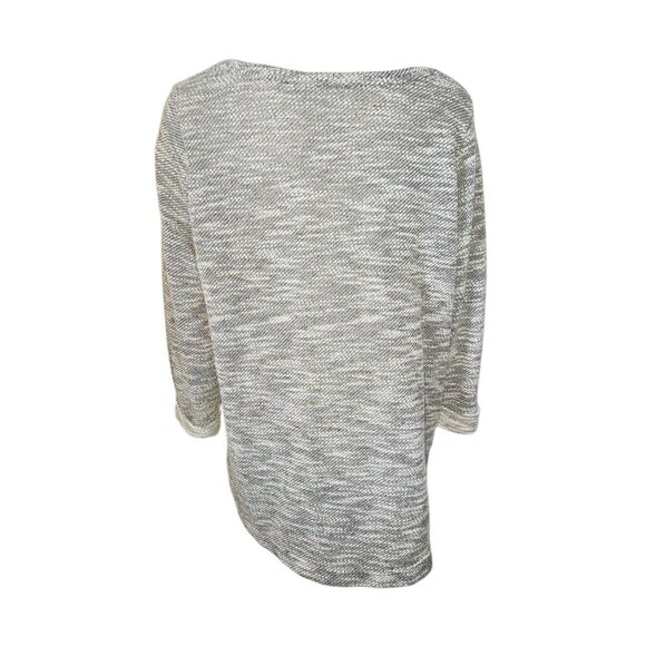 Croft & Barrow Sweater Top Womens Plus Size 1X Pullover Gray 3/4 Sleeve Comfort - Picture 3 of 5